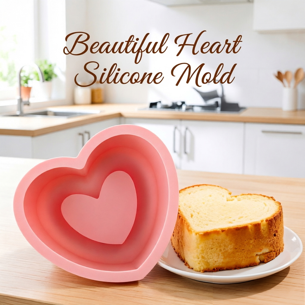 Kitchen Baking Must Haves - A Heart-Shaped Silicone Mold for Mousse