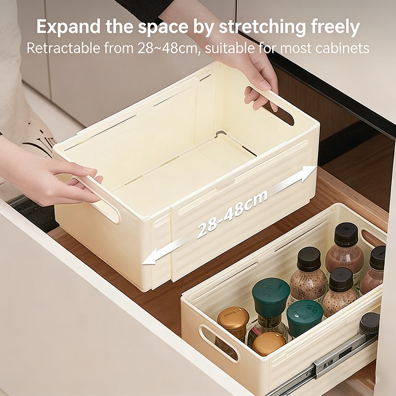Kitchen Baking Tray Organizer - Scalable Drawer Organizer, Adjustable Household Cabinet
