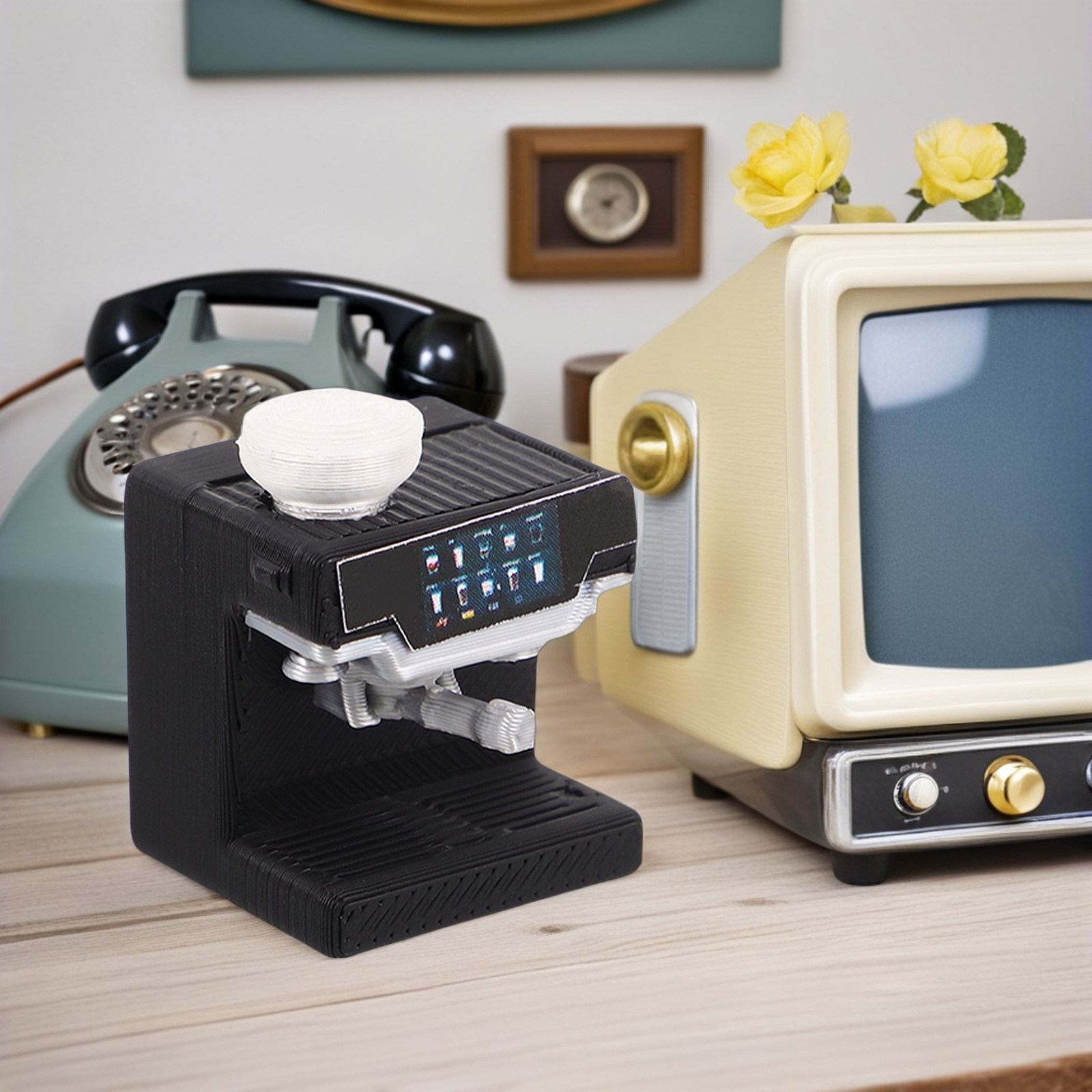 Kitchen Baking Appliances - Miniature Coffee Machine for Dollhouse Kitchen