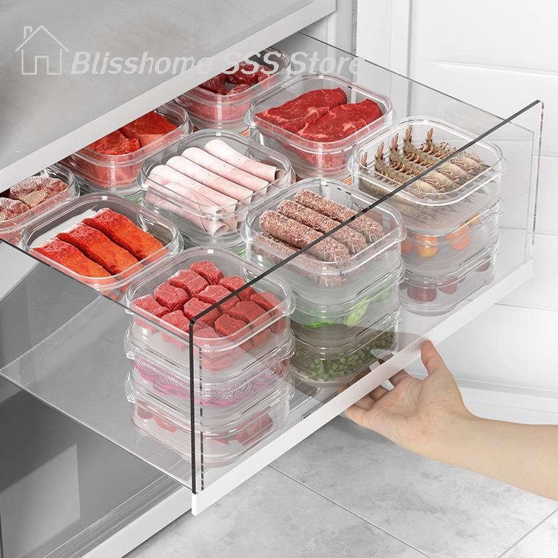 Kitchen Baking Tray Organizer - 【S】5/10PCS Freeze Meat Preservation Box Refrigerator