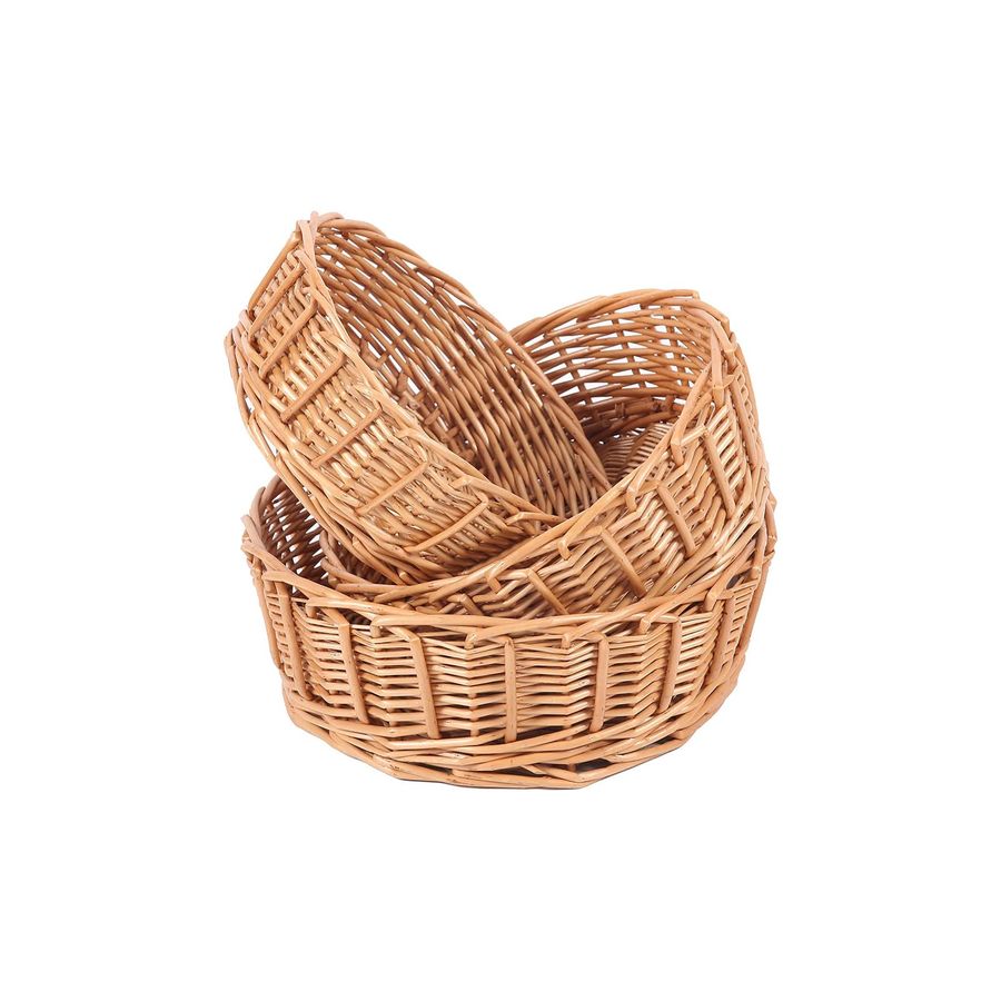 Kitchen Baking Gifts - Wicker Bread Basket Woven Tabletop Food