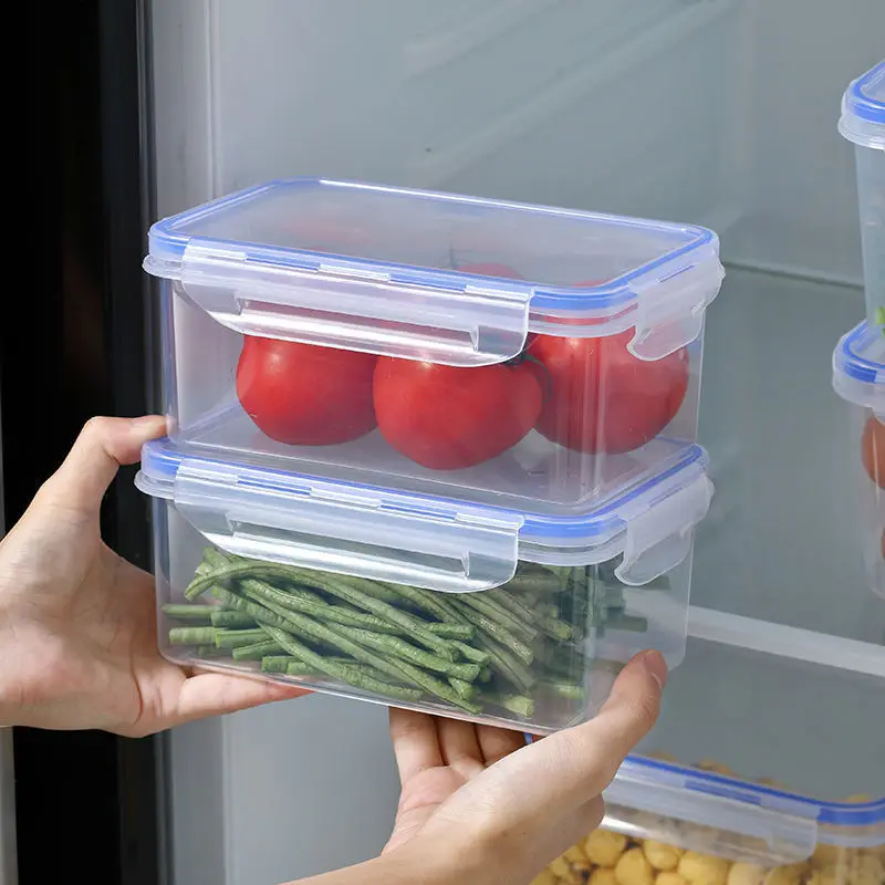 Kitchen Baking Tray Organizer - Kitchen Refrigerator Sealed Rectangular Refrigerator Storage