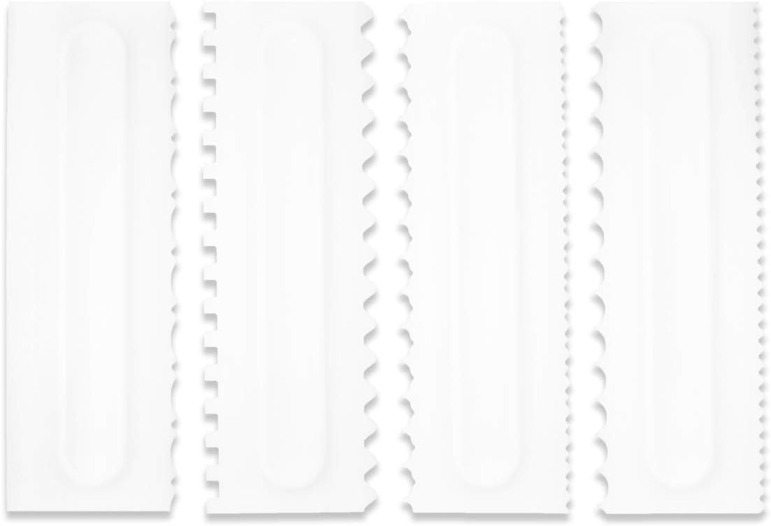Kitchen Baking Gifts - Cake Scraper Set Decorating Comb and