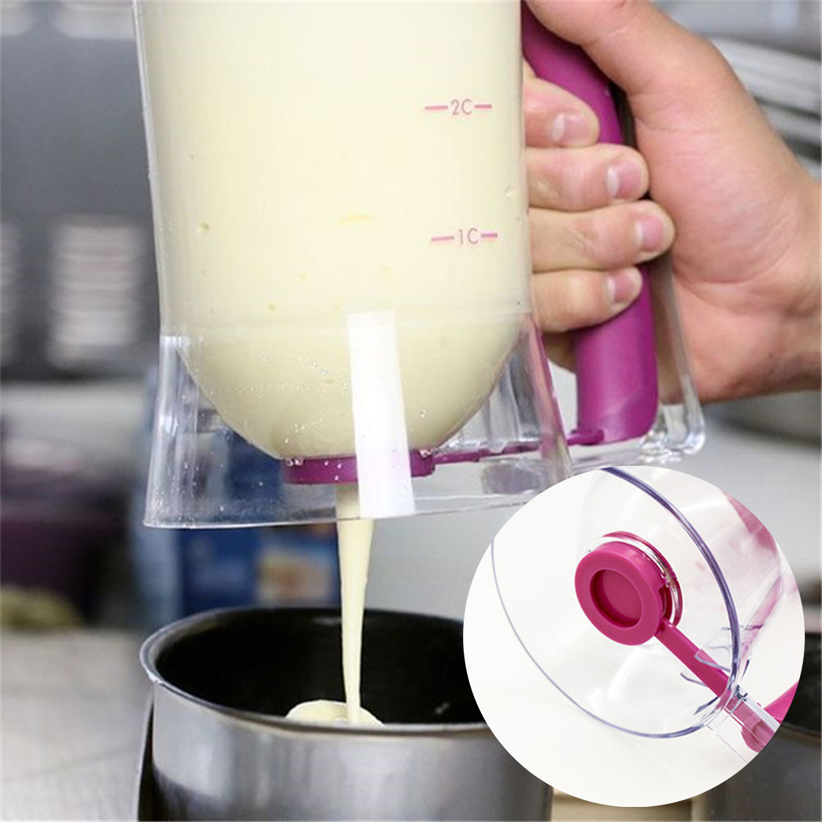 900ml Batter Dispenser Kitchen - Kitchen.Baking Labels avis et prix