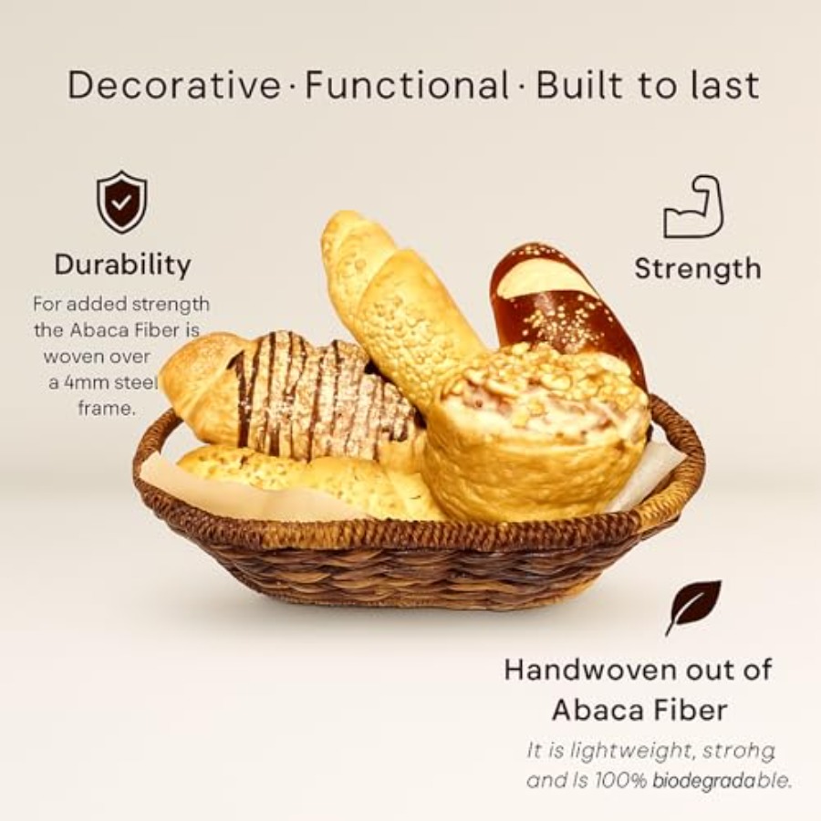 Handwoven Oval Wicker Baskets  - Kitchen Baking Storage avis et prix