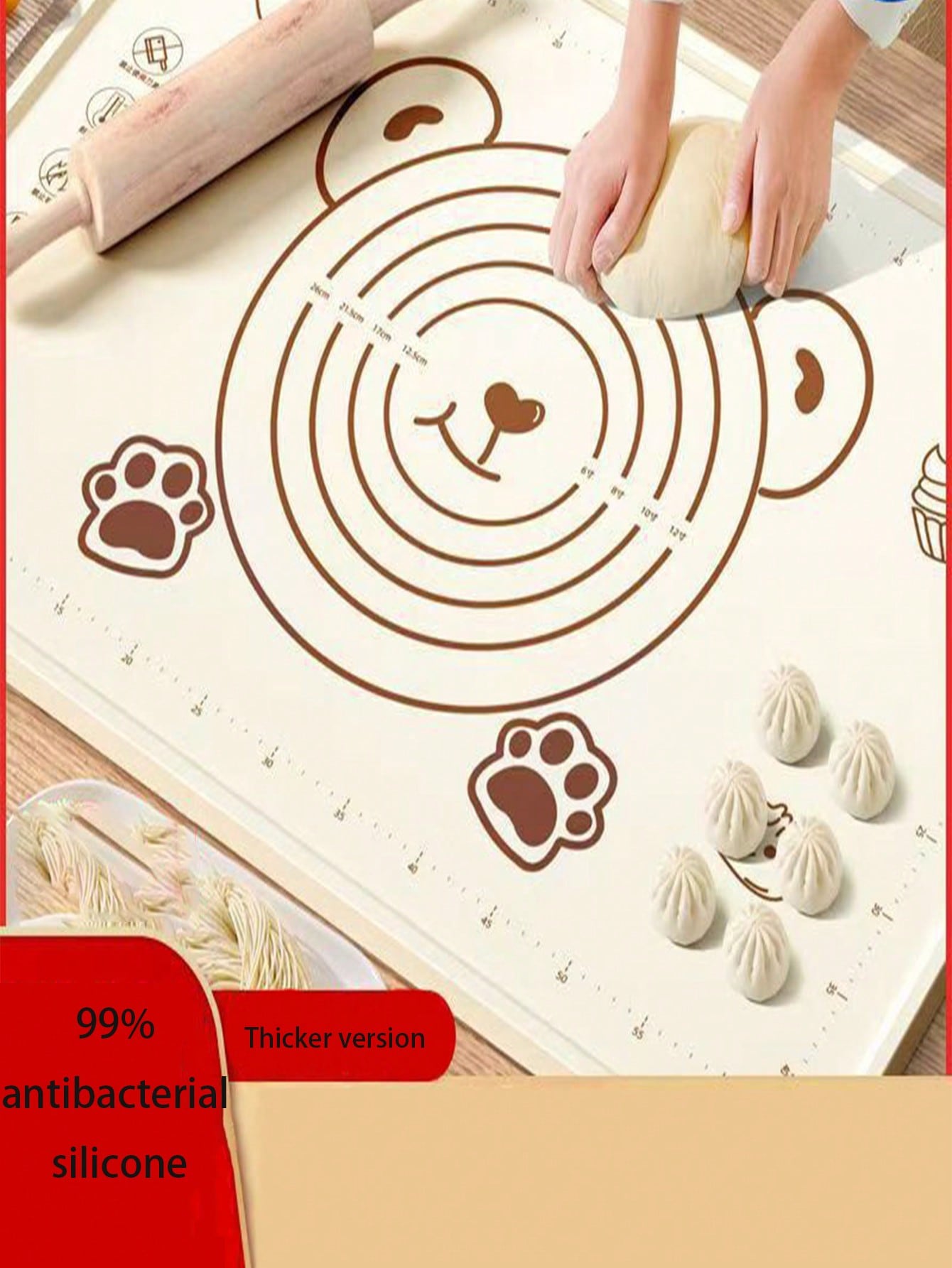 Extra Thick Silicone Baking Ma - Kitchen Roll Baking avis et prix