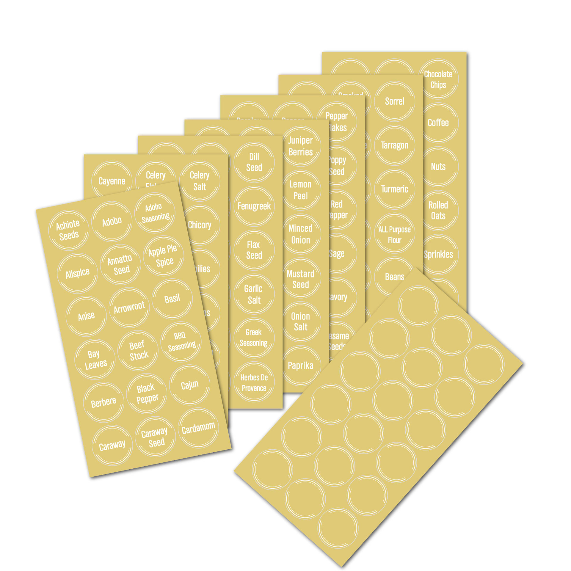 144pcs Spice Jar Labels Sticke - Kitchen.Baking Labels avis et prix