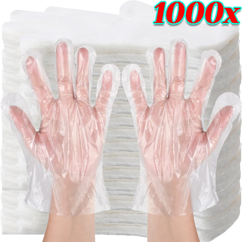 1000/100Pcs Transparent Dispos - Kitchen Baking Gloves avis et prix