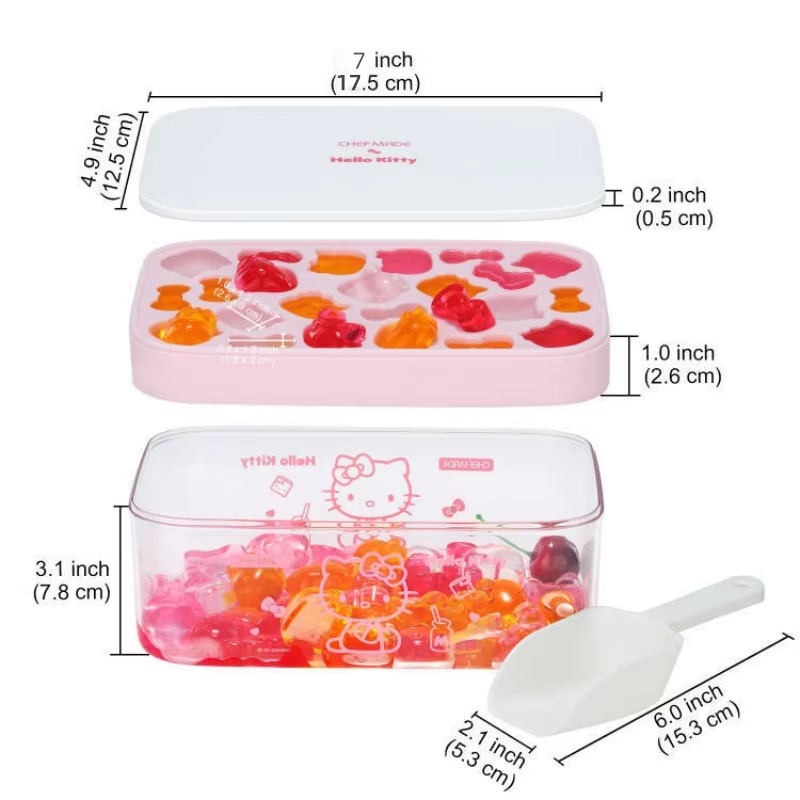 7 Inch Hello Kitty Silicone Ic - Kitchen Baking Tray Organizer avis et prix