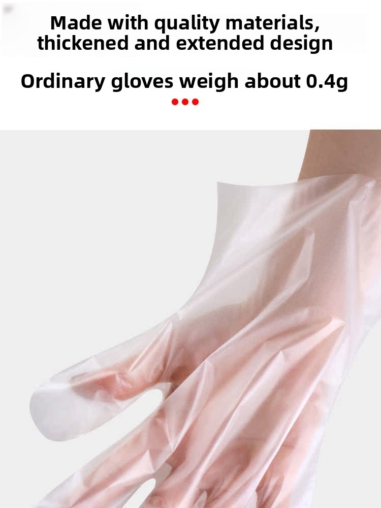 Disposable Thiened PE Plastic  - Kitchen Baking Gloves avis et prix
