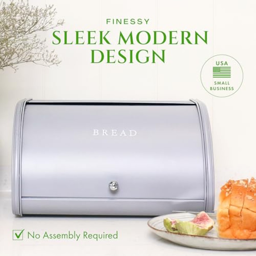 Modern Metal Bread Box for Kit - Kitchen Baking Storage avis et prix