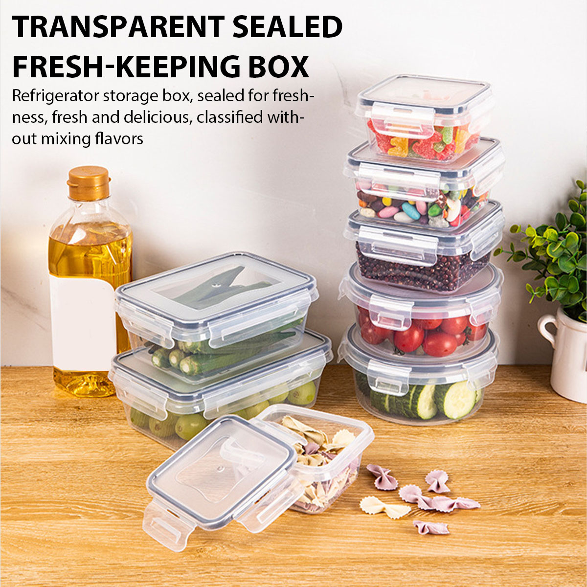 24Pcs/set Food Storage Box Set - Kitchen Baking Tray Organizer avis et prix