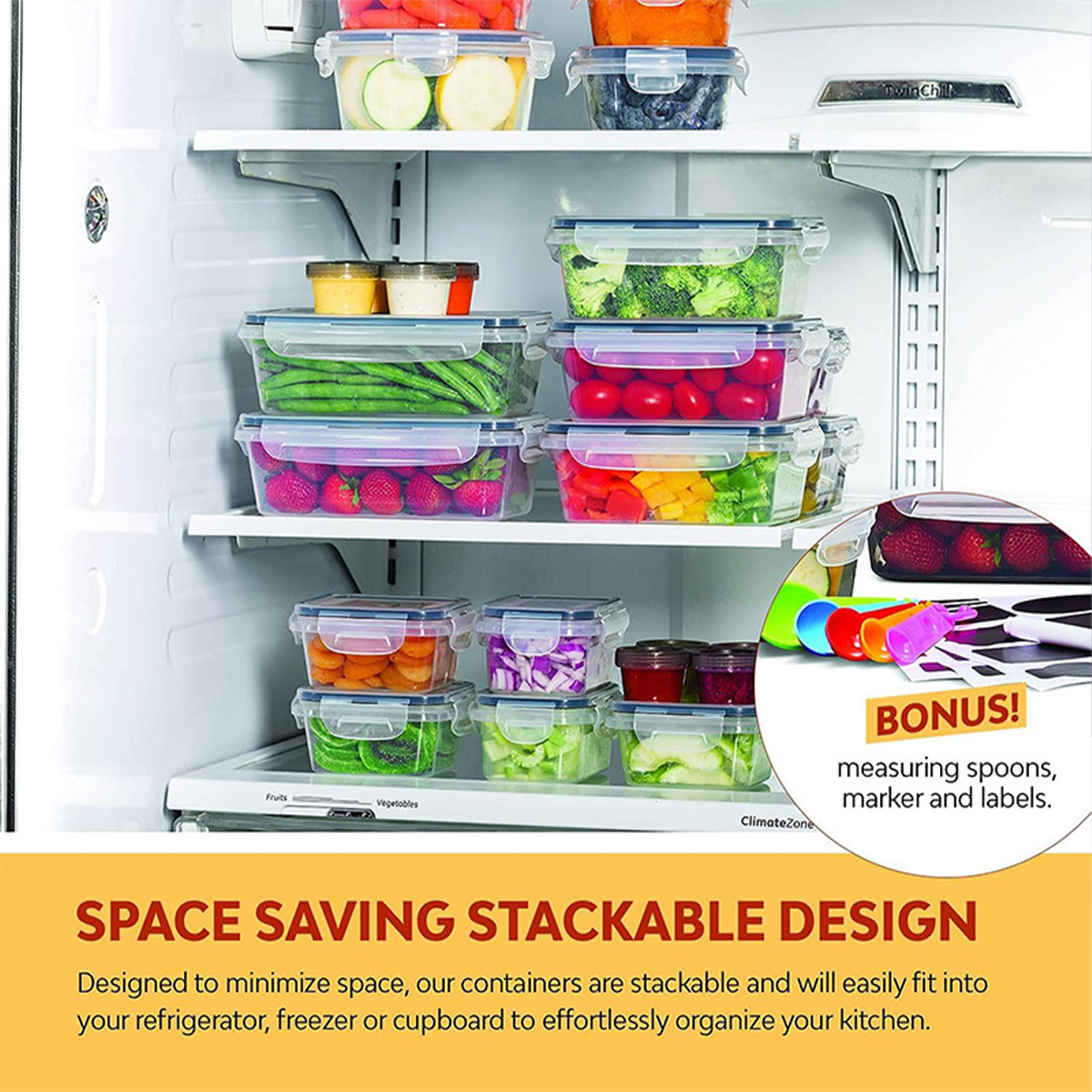24Pcs/set Food Storage Box Set - Kitchen Baking Tray Organizer avis et prix