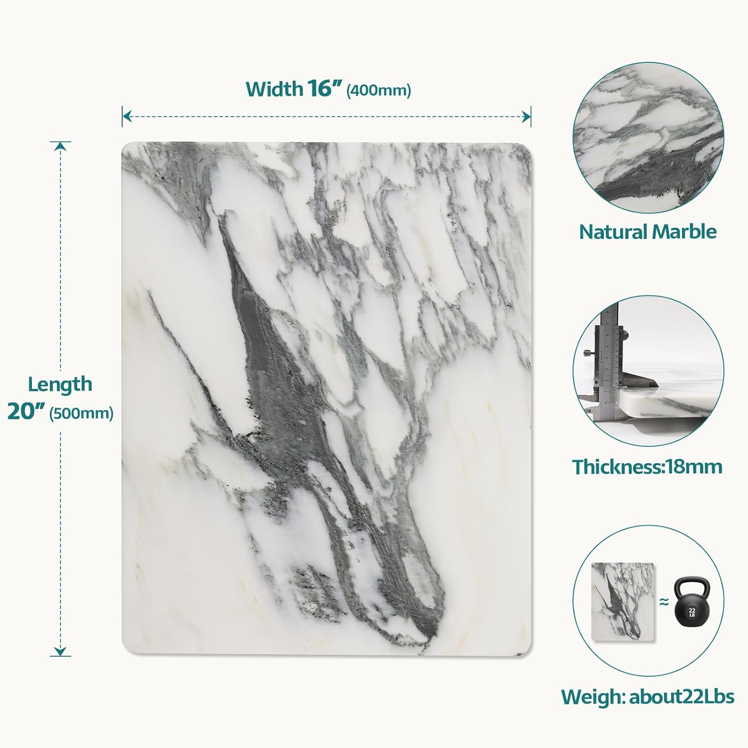 Marble Stone Cutting Board For - Kitchen With Baking Area avis et prix