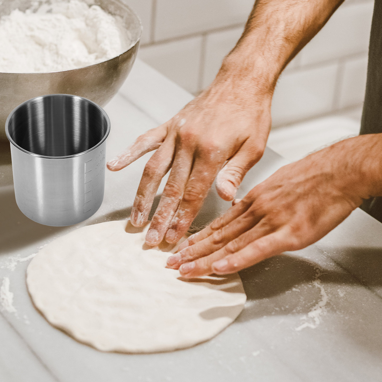 Stainless Steel Measuring Cup  - Kitchen Baking Containers avis et prix