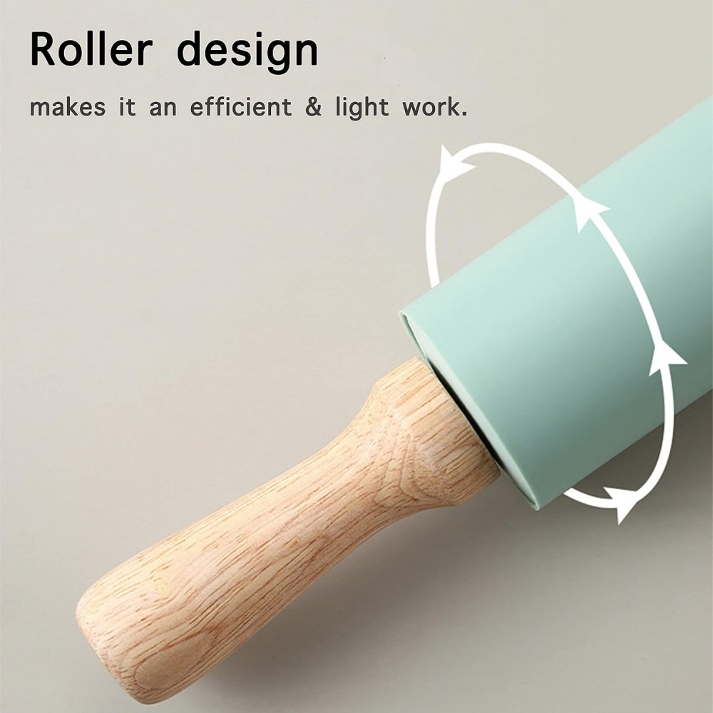 Non-Stick Silicone Rolling Pin - Kitchen Roll Baking avis et prix
