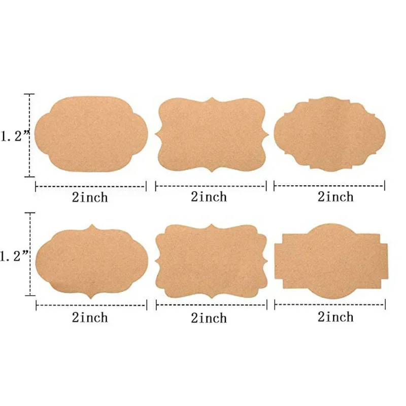 300Pcs Kraft Sticker Handwritt - Kitchen.Baking Labels avis et prix