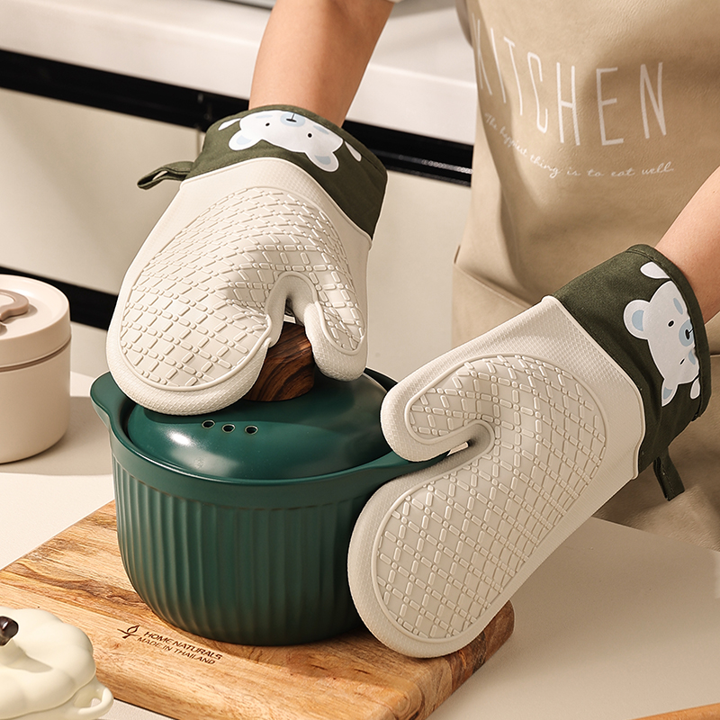 Silicone heat insulation glove - Kitchen Baking Gloves avis et prix