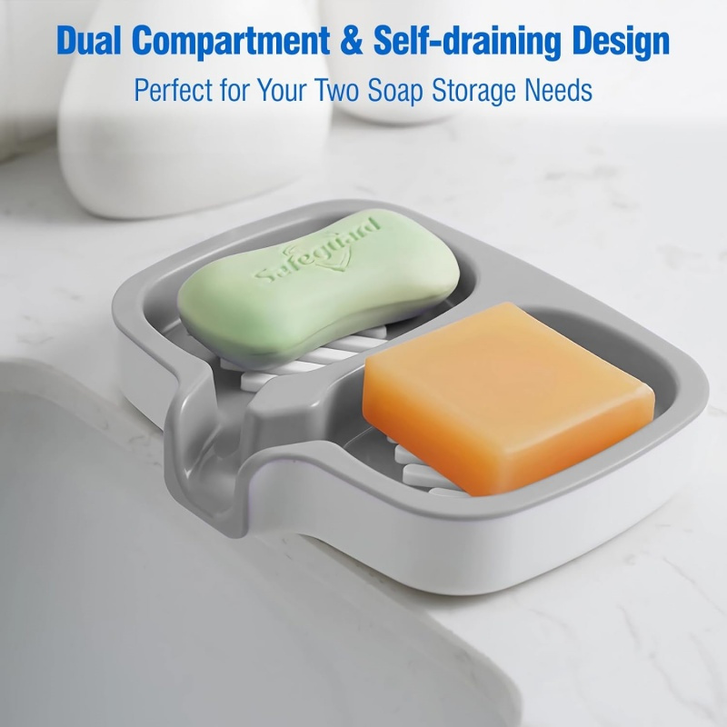 Double-Layer Soap Dish with Dr - Kitchen Baking Tray Organizer avis et prix