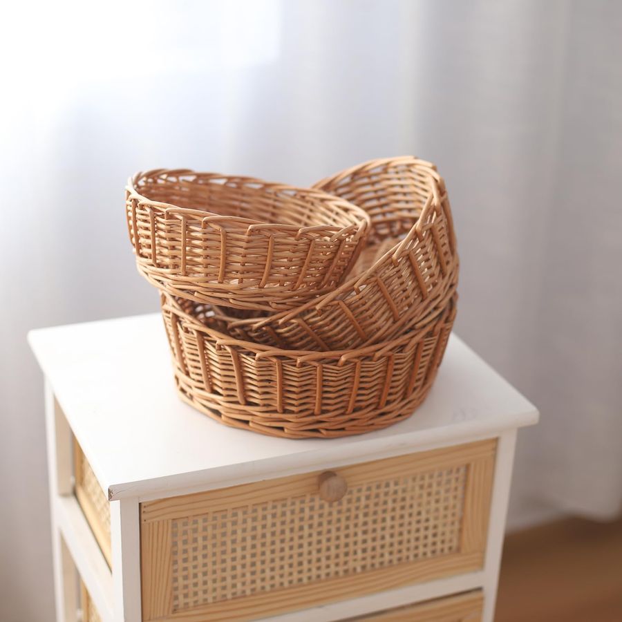 Wicker Bread Basket Woven Tabl - Kitchen Baking Gifts avis et prix