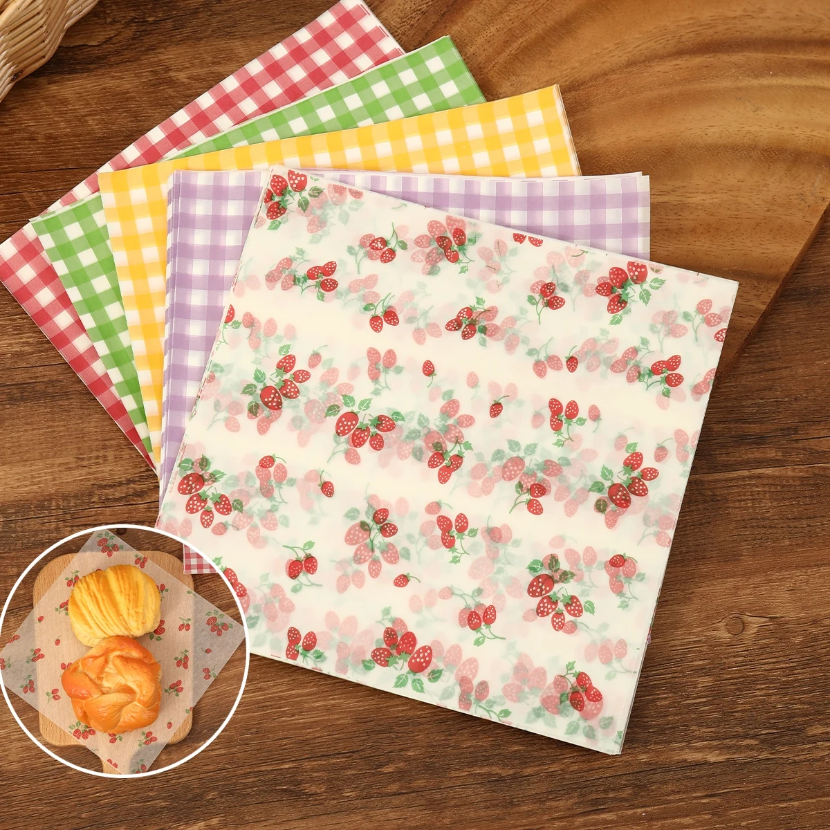 50Pcs Oilproof Wrapping Paper  - Kitchen Baking Gifts avis et prix