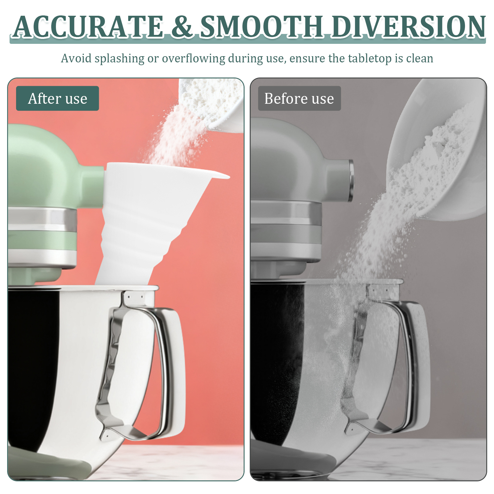Silicone Flour Funnel for Kitc - Kitchen Baking Mess avis et prix
