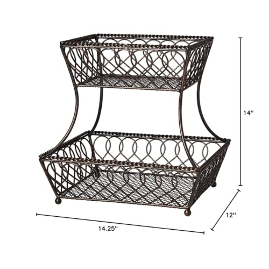 Loop and Lattice 2-Tier Rectan - Kitchen Baking Storage avis et prix
