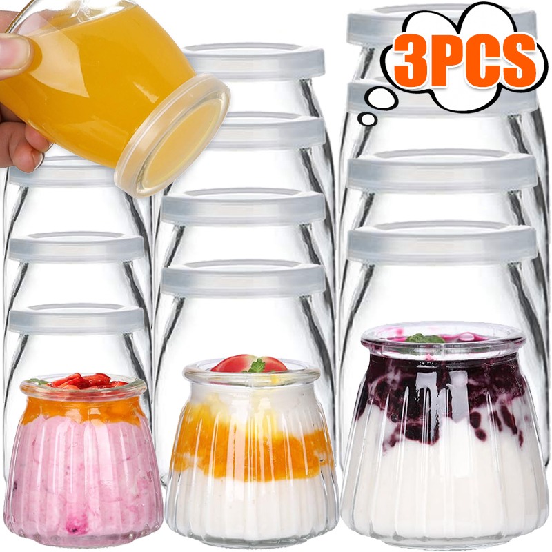 100/150/200ML Glass Yogurt Jar - Kitchen Baking Containers avis et prix