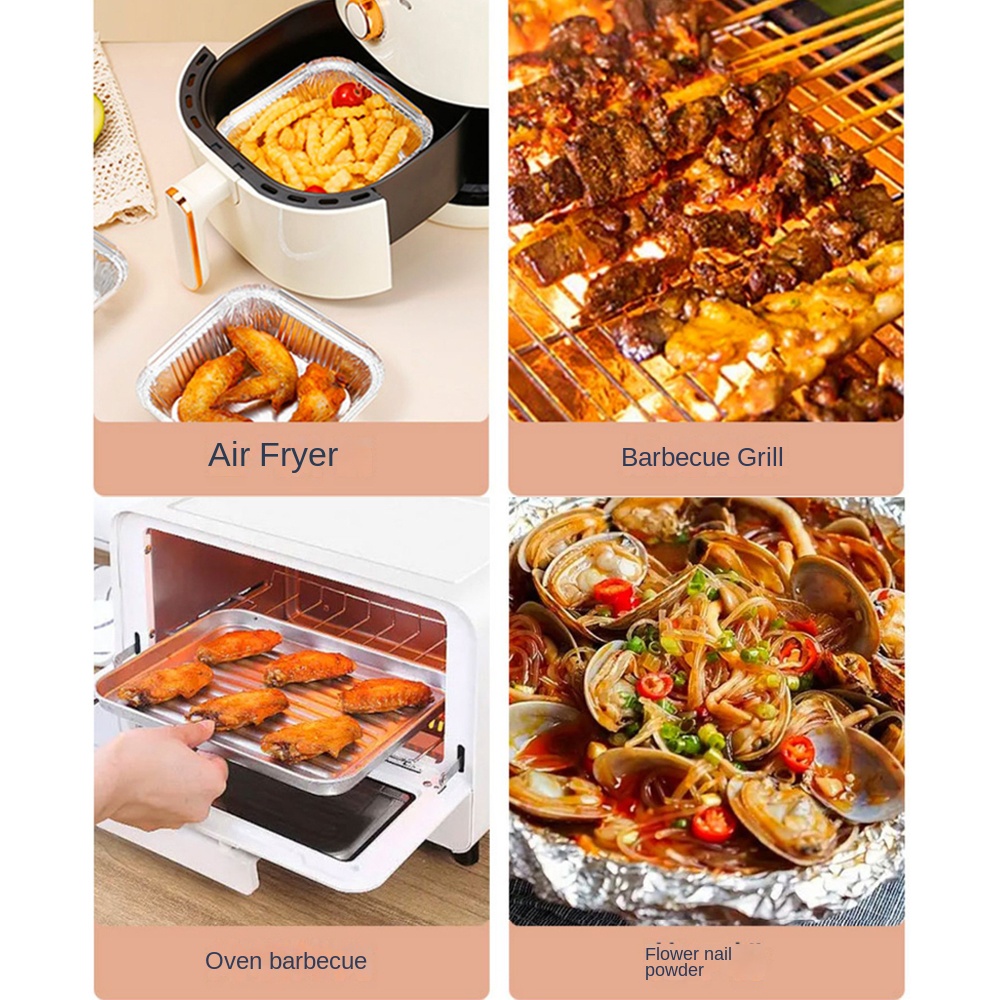 20CM Air Fryer Aluminum Foil P - Kitchen Baking Containers avis et prix