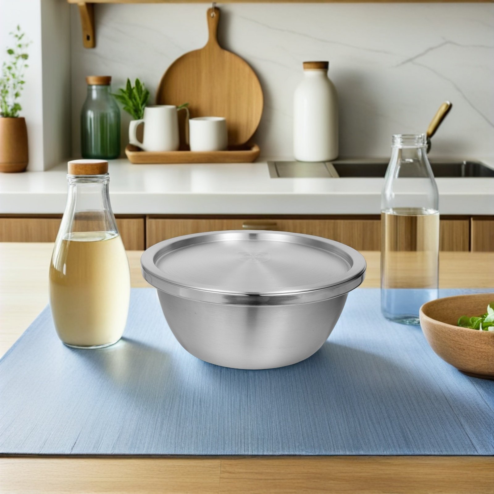 1Set Stainless Steel Mixing Bo - Kitchen Baking Containers avis et prix