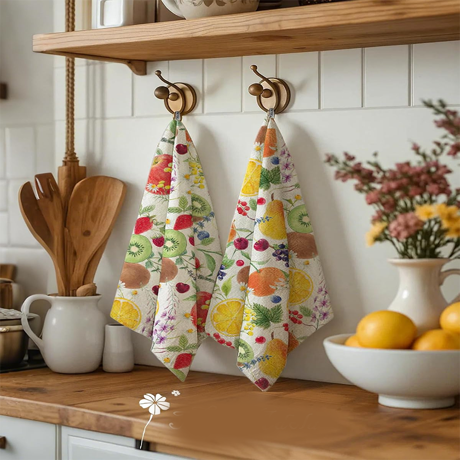 2Pcs, Fruit Party Kitchen Towe - Kitchen Baking Must Haves avis et prix
