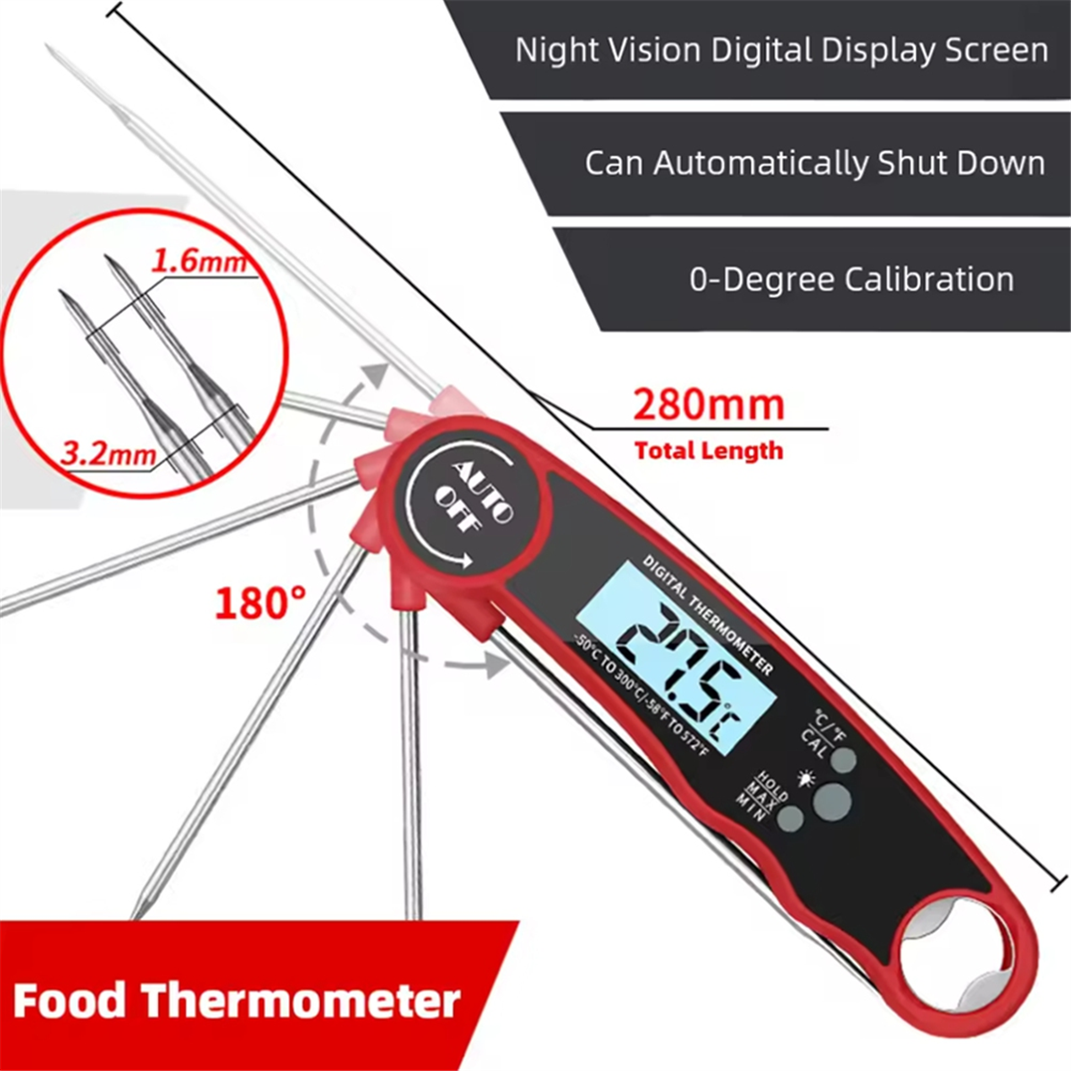 A002 Food Thermometer Kitchen  - Kitchen With Baking Area avis et prix