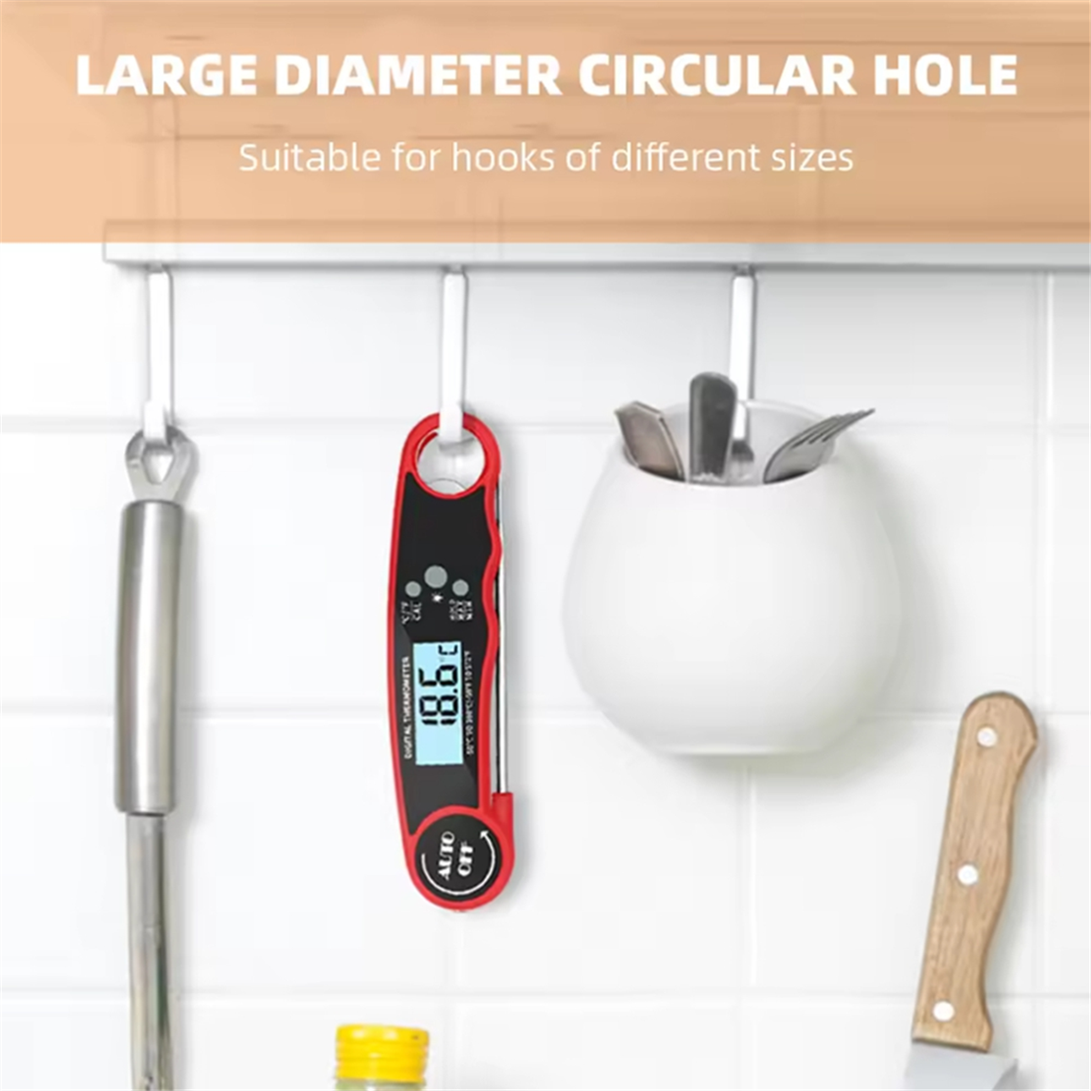 A002 Food Thermometer Kitchen  - Kitchen With Baking Area avis et prix