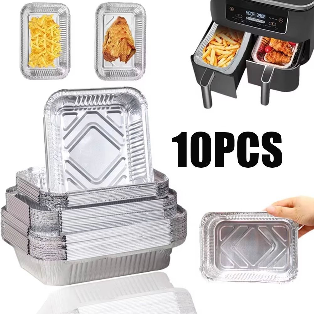 10PCS With Lids Aluminum Foil  - Kitchen Baking Containers avis et prix