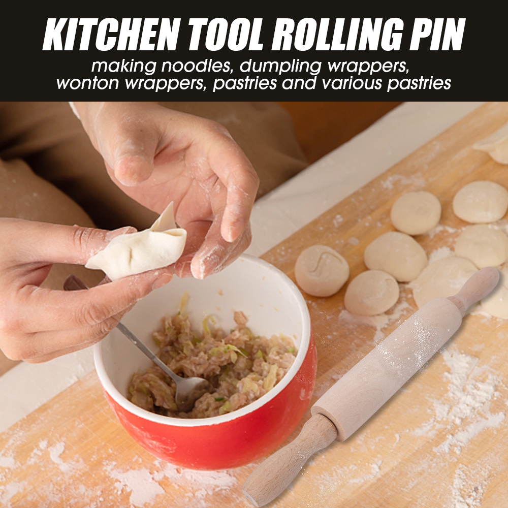1Pcs Wooden Rolling Pin Househ - Kitchen Roll Baking avis et prix
