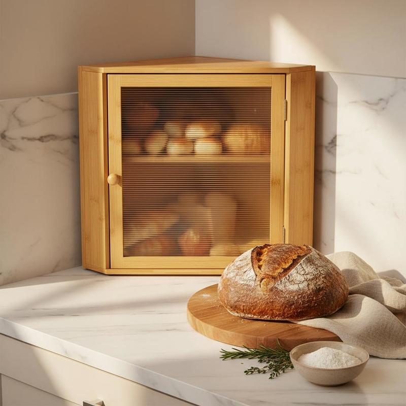 Corner Bread Box for Kitchen C - Kitchen Baking Storage avis et prix