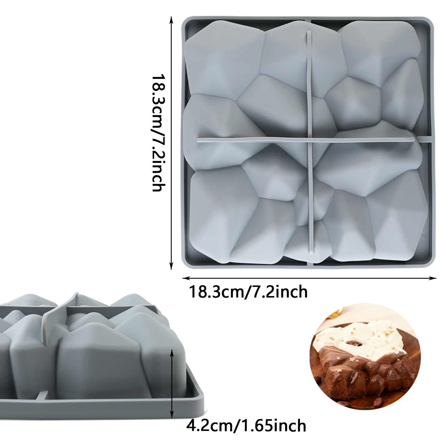 A Pack of Square Rock-Shaped S - Kitchen Baking Must Haves avis et prix