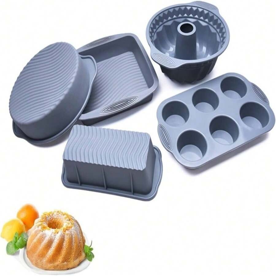5-Piece Silicone Baking Pan Se - Kitchen Baking Must Haves avis et prix