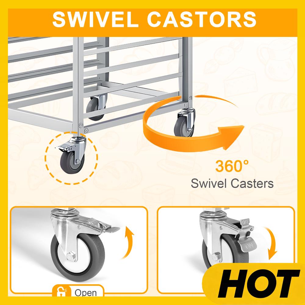 18 Tier Aluminum Commercial Ki - Kitchen Roll Baking avis et prix