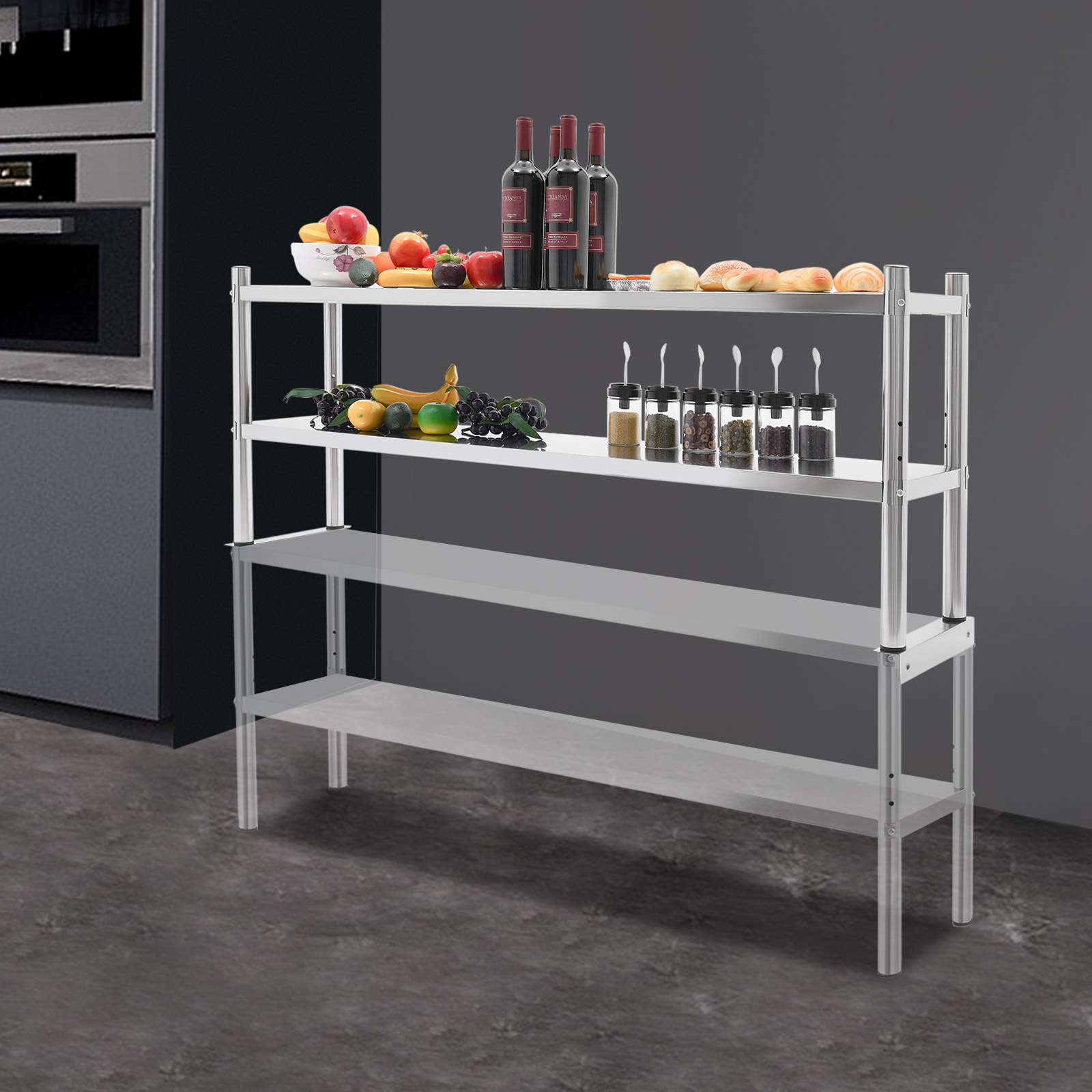 2 Tier Stainless Steel Shelvin - Kitchen Job avis et prix