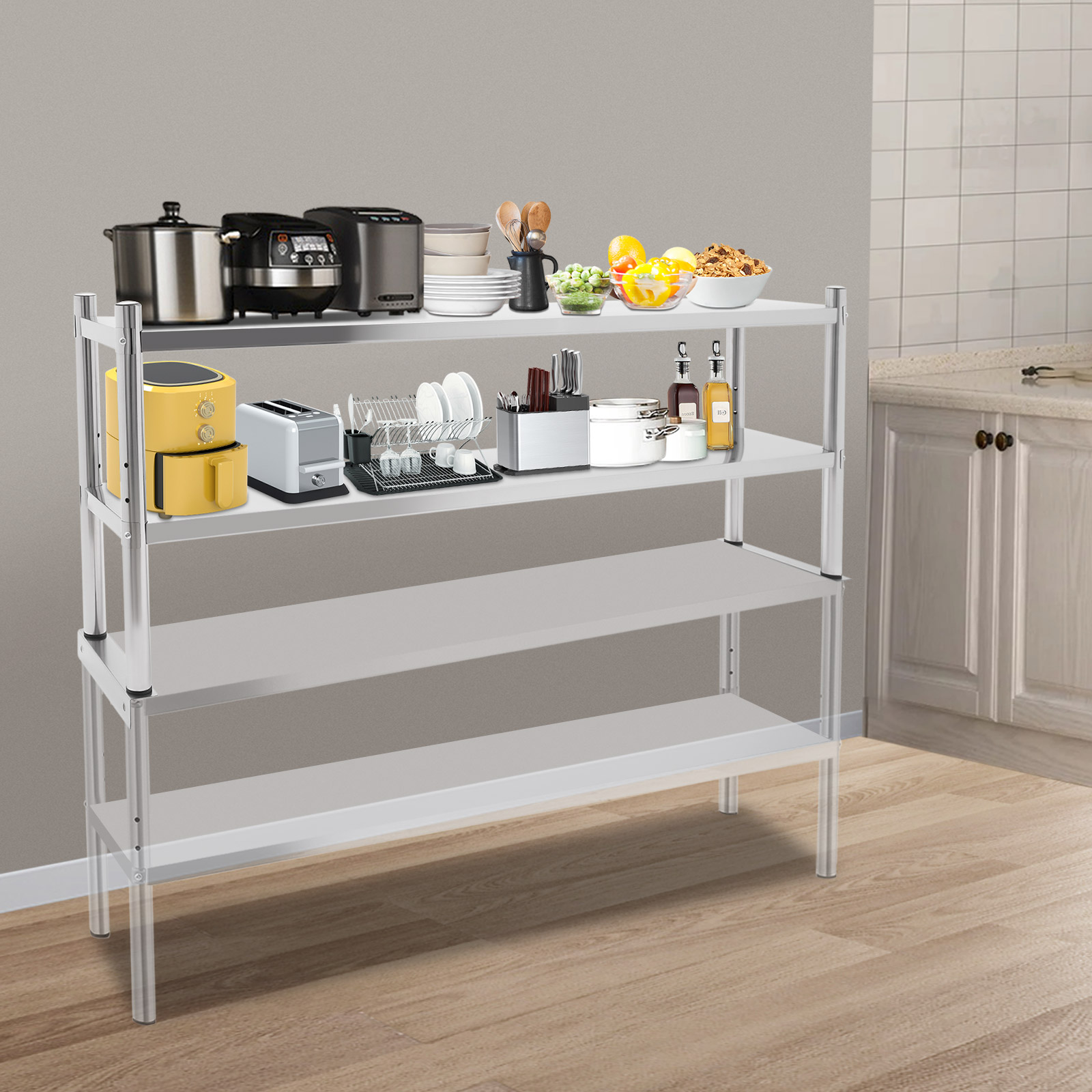 2 Tier Stainless Steel Shelvin - Kitchen Job avis et prix